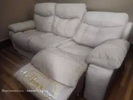 Jual murah Sofa Reclining Electric Kulit Import Italy merk Bernini