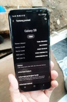 Samsung S8 Ram 4/64 NFC
Layar lengkung super amoled