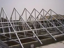 Rangka atap galvalum bajaringan kanopi plafon renovasi pintu almini