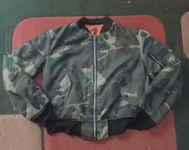 Jaket Bomber Ma1 Woodland Alpha Industries USA Rare