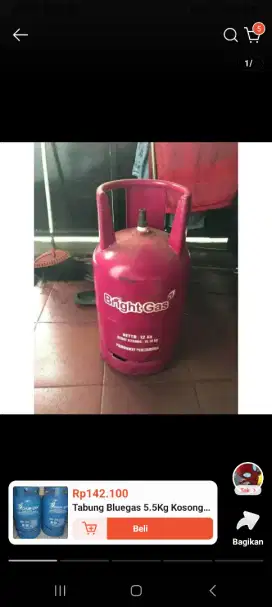 tabung gas pink dn biru