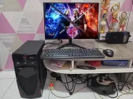 PC GAMING DESIGN LIVE + LCD + RAM 8 GB + HD 500 GB + GAMES FILM LAGU
