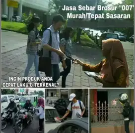 Jasa sebar brosur, flyer kuliner,rumah,kursus dll murah tepat sasaran