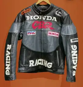 Jaket motor kulit vintage