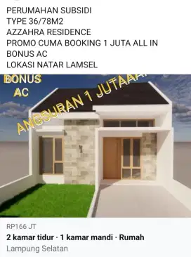 Promo Booking 1 juta all in bonus AC