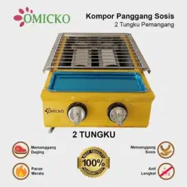 Kompor sosis 2tungku merk omicko