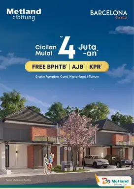 Rumah modern di bekasi angsuran super ringan