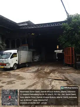 DIJUAL GUDANG MINUMAN LT=947 M², LB=740 M², JAKARTA TIMUR