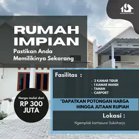 JUAL RUMAH KARTASURA DEKAT KOTA SOLO DAN KAMPUS UIN SURAT SHM