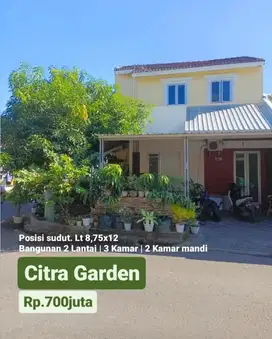 Rumah 2 Lantai sudut Citragarden