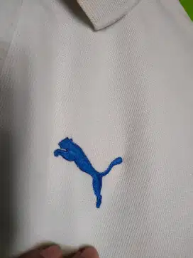 Kaos Puma Putih Berkerah