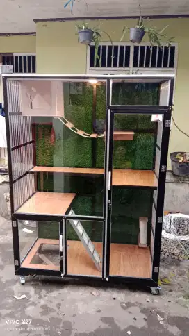 Kandang kucing 1 ruang premium