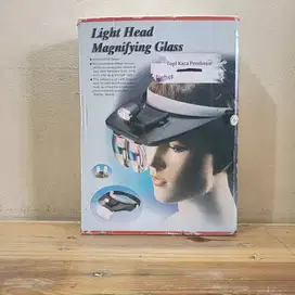 Topi Kaca Pembesar dengan 2 Lampu