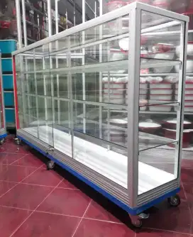 Di Jual Etalase 2M Buat Toko/Warung || Pakai Roda Besar & Siku Besi