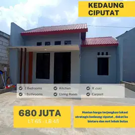 DIJUAL RUMAH BARU KEDAUNG CIPUTAT DEKAT BINTARO DAN MRT LEBAK BULUS