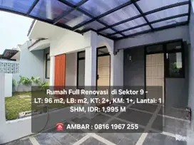 15028 - Rumah full renovasi bintaro sektor 9 shm