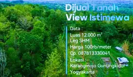 DIJUAL TANAH ISTIMEWA LUAS 12.000M² LOKASI KARANGMOJO
