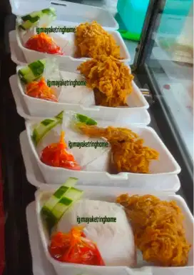 Nasi kotak di bandar Lampung praktis ekonomis rasa nikmat