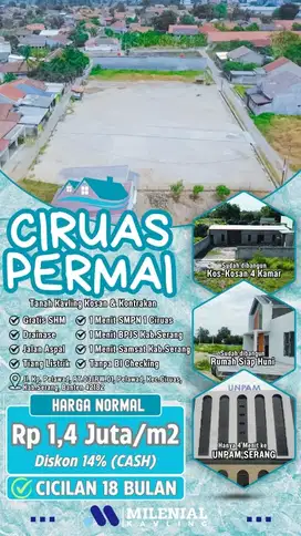 Tanah Kavling Ciruas Permai