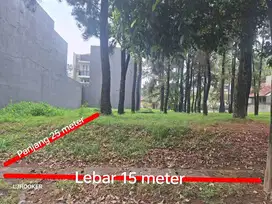 Kavling siap bangun hadap barat laut 375m² di Giriloka