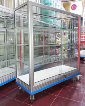Etalase 1M Pakai Roda Besar Buat Toko,Warung dsb...