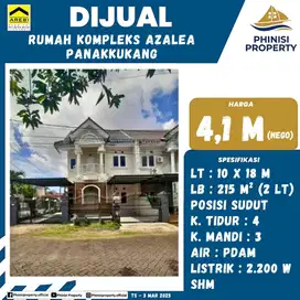 DIJUAL RUMAH MEWAH KOMPLEKS AZALEA DEKAT MALL PANAKKUKANG