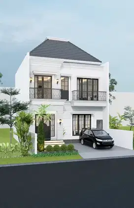 rumah elite carport 2 mobil di perum elite araya golf