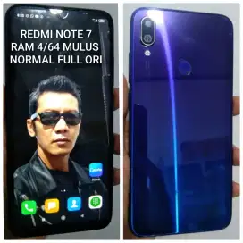 Redmi note 7 ram 4/64 mulus normal full ori batre awet hp only