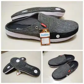 Sepatu Selop Kickers Black Grey