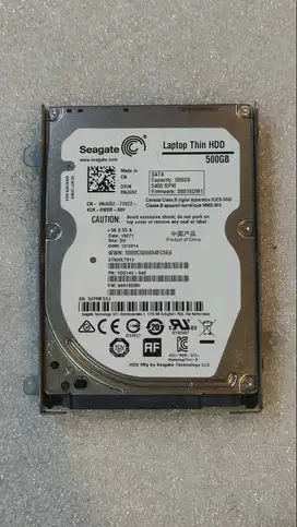 Dijual Harddisk Seagate Original 500 GB, Kesehatan HDD 92%