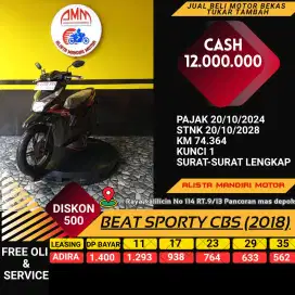 HONDA BEAT CW TH 2018 BISA  BAYAR VIA SHOOPEPAY GOPAYLATER KREDIVO