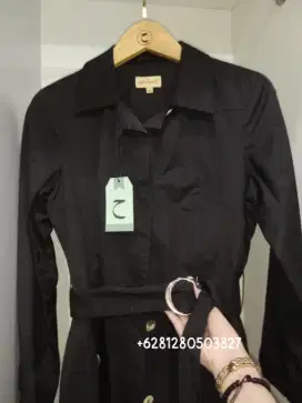 Coat hitam perempuan, Trench Coat, long coat