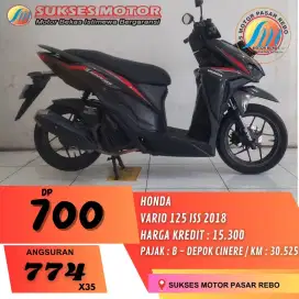 HONDA VARIO 125 ISS TAHUN 2018 SIAP PAKAI, BERGARANSI, GRATIS OLI