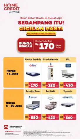 Cicilan Springbed pakai Home Credit