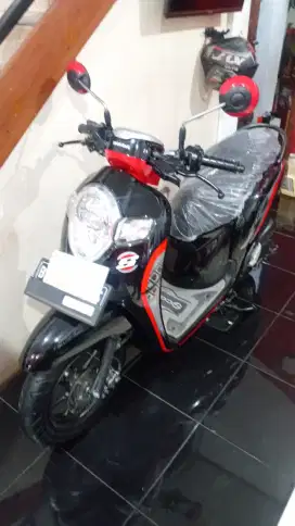 SCOOPY SPORTY HITAM TH 2020, BERKUALITAS