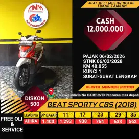 HONDA BEAT SPORTY CBS TH 2018 BISA BAYAR VIA CC/PAYLATER