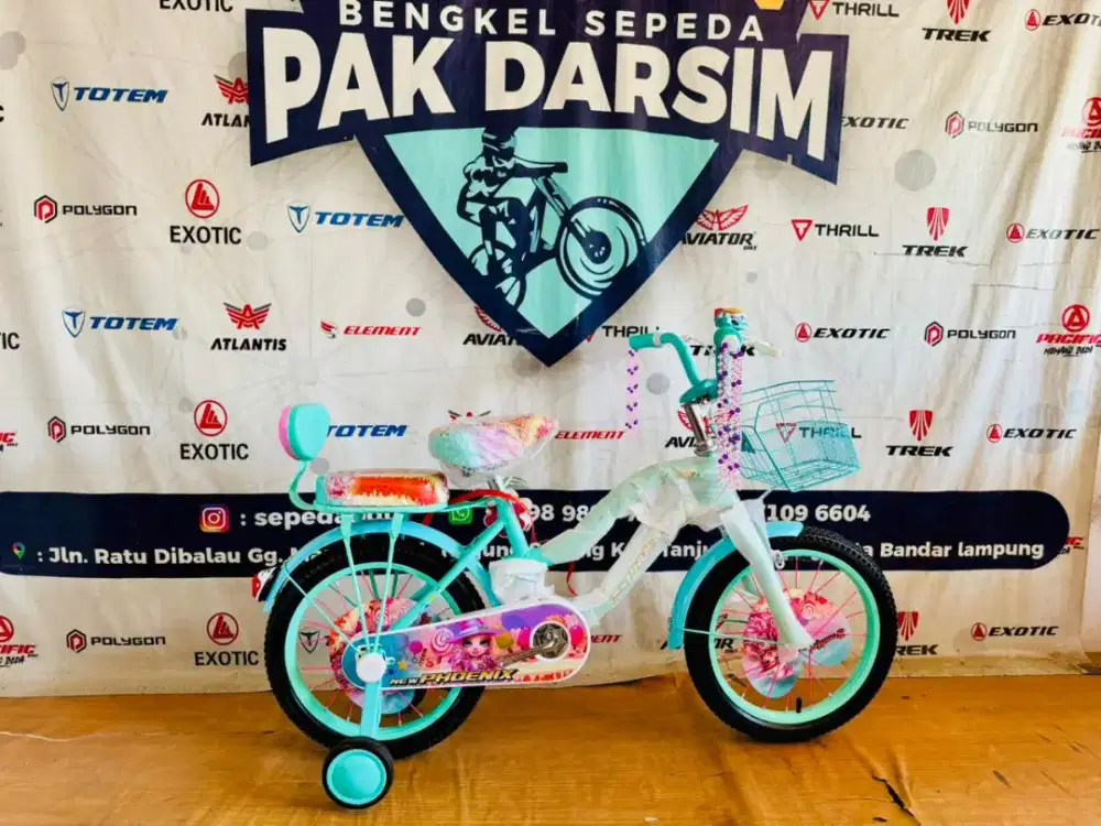 Sepeda Mini 16 Perempuan New Phoenix dan Atlantis
