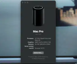 MacPro SONOMA 2013 Lite RAM 64GB Full program EDITING RECORDING DESIGN