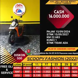 HONDA SCOOPY FASHION TH 2022 CASH / KREDIT BAYAR VIA  CC / PAYLATER