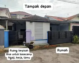 Dikontrakan Perumahan plus ruangan serbaguna bisa untuk kerja atau les