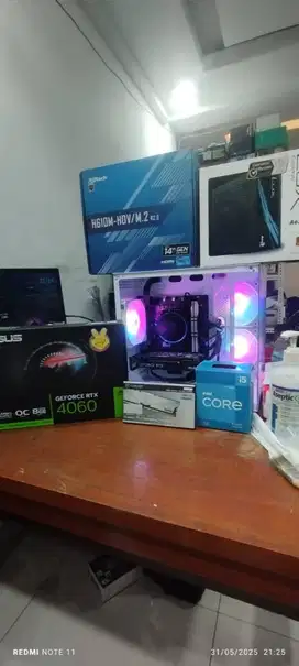 PC Gaming i5 12400F RTX 4060 8GB RAM 16GB Bergaransi