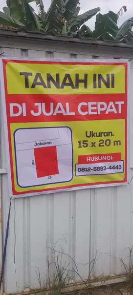Dijual cepat tanah di komplek madani