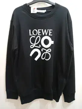 LOEWE BIG LOGO BLACK SWEATSHIRT