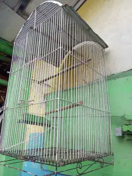 Kandang burung Ukuran besar ( gratis 1 kandang burung kayu sedang )
