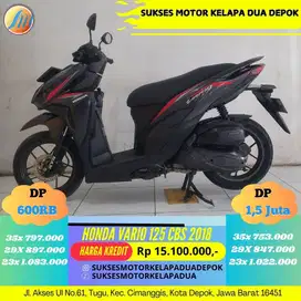 HONDA VARIO 125 CBS 2018 CASH/KREDIT DP MURAH SYARAT KTP/KK