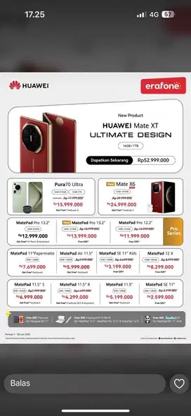 Kredit huawei matepad pro 12/512gb