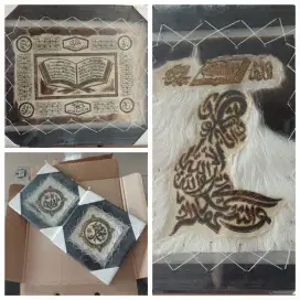 1 set kaligrafi dr kulit domba