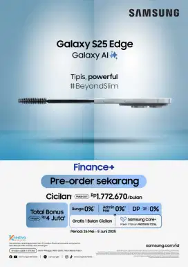 Promo PreOrder Samsung Galaxy S25 Edge