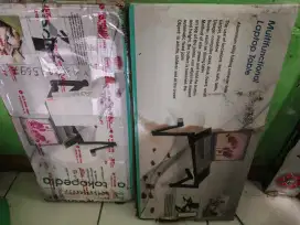 Meja Laptop Alumunium + kipas pendingin