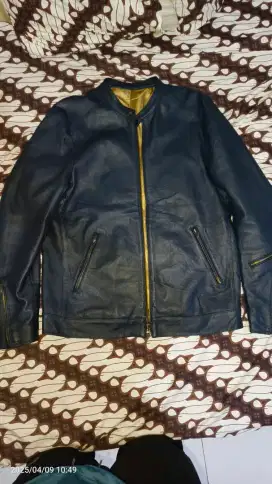 Jaket kulit import domba motoran simpel